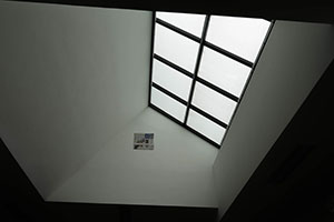 View of skylight from inside