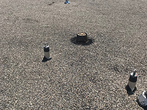 Inspection of a gravel roof