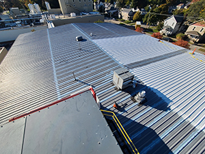 A metal roofing system in Texas