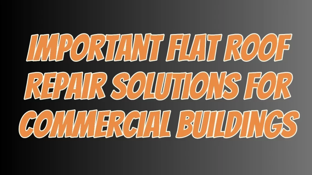 flat roof repair