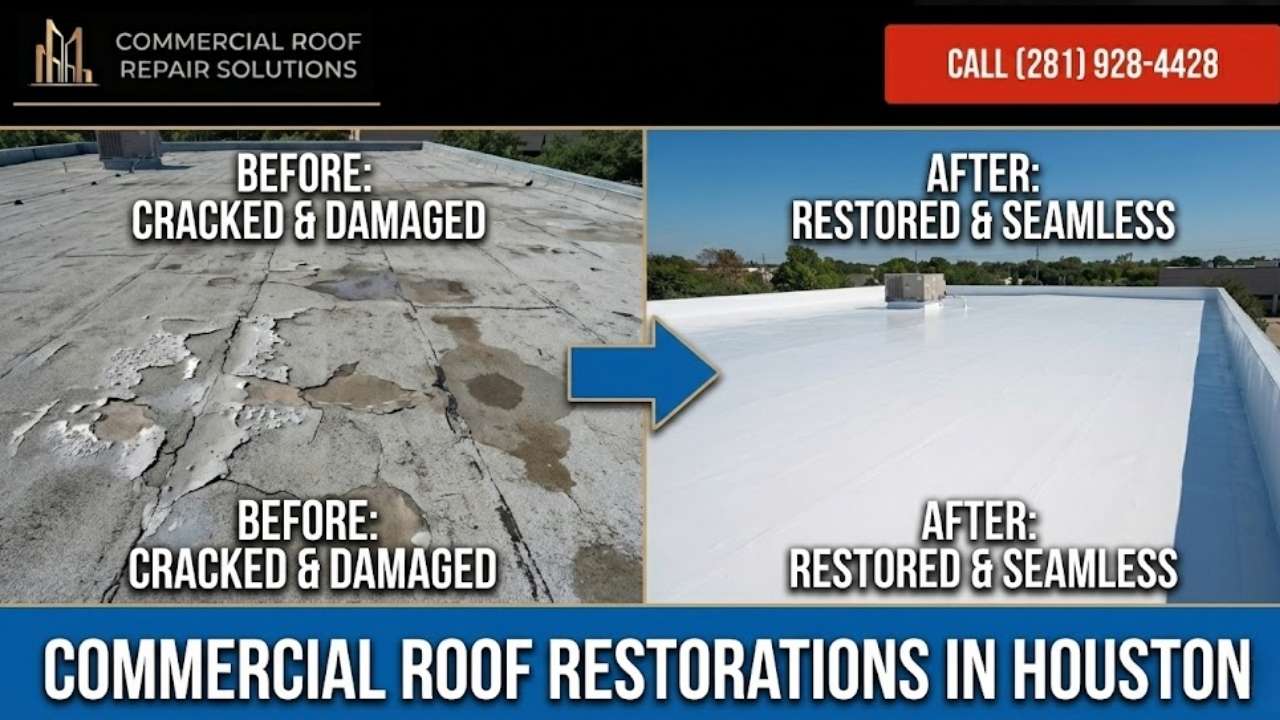 Commercial Roof Restorations That Stop Leaks Long-Term 3 Commercial roof restorations that stop leaks long-term in Houston