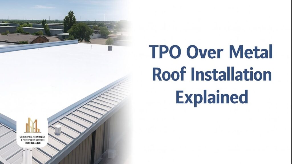 TPO Over Metal Roof: The Replacement Alternative Explained