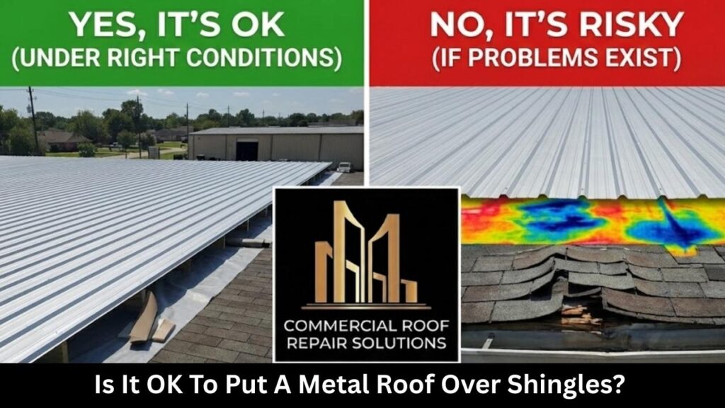 Is It OK To Put A Metal Roof Over Shingles on a Commercial Building?