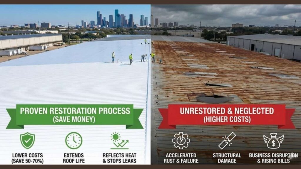 Why Restore Metal Roofs In Houston? Save Money With This Proven Process