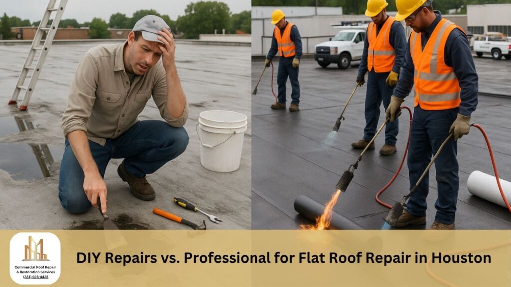 DIY Repairs vs. Professional for Flat Roof Repair in Houston Commercial Roof Repair Solutions Houston, TX