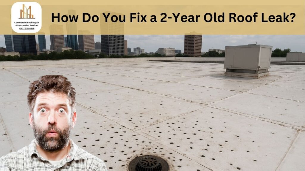 How Do You Fix a 2-Year Old Roof Leak? Commercial roof repair