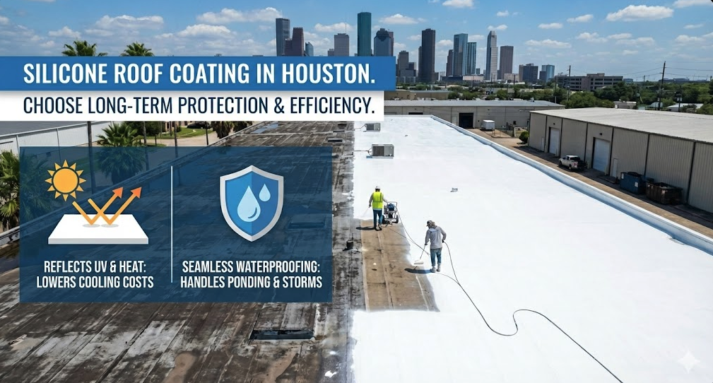 Should You Choose Silicone Roof Coating in Houston?