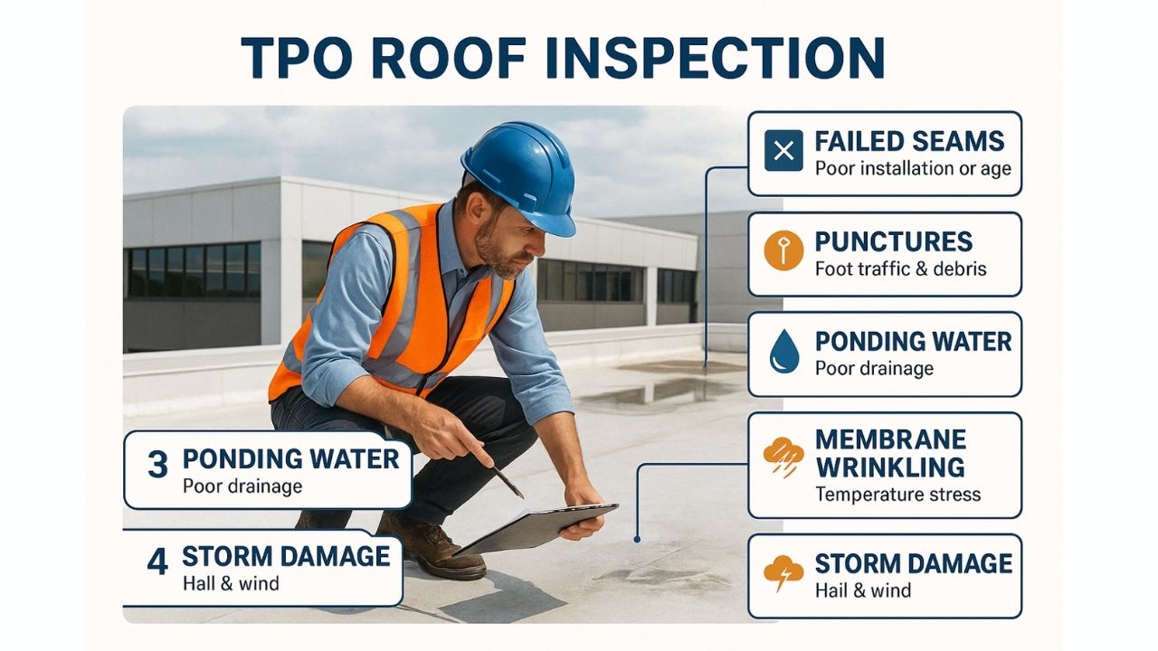 What's Really Killing Your TPO Roof Before Its Time? 6 Whats Really Killing Your TPO Roof Before Its Time Commercial Roof Repair Solutions Houston TX