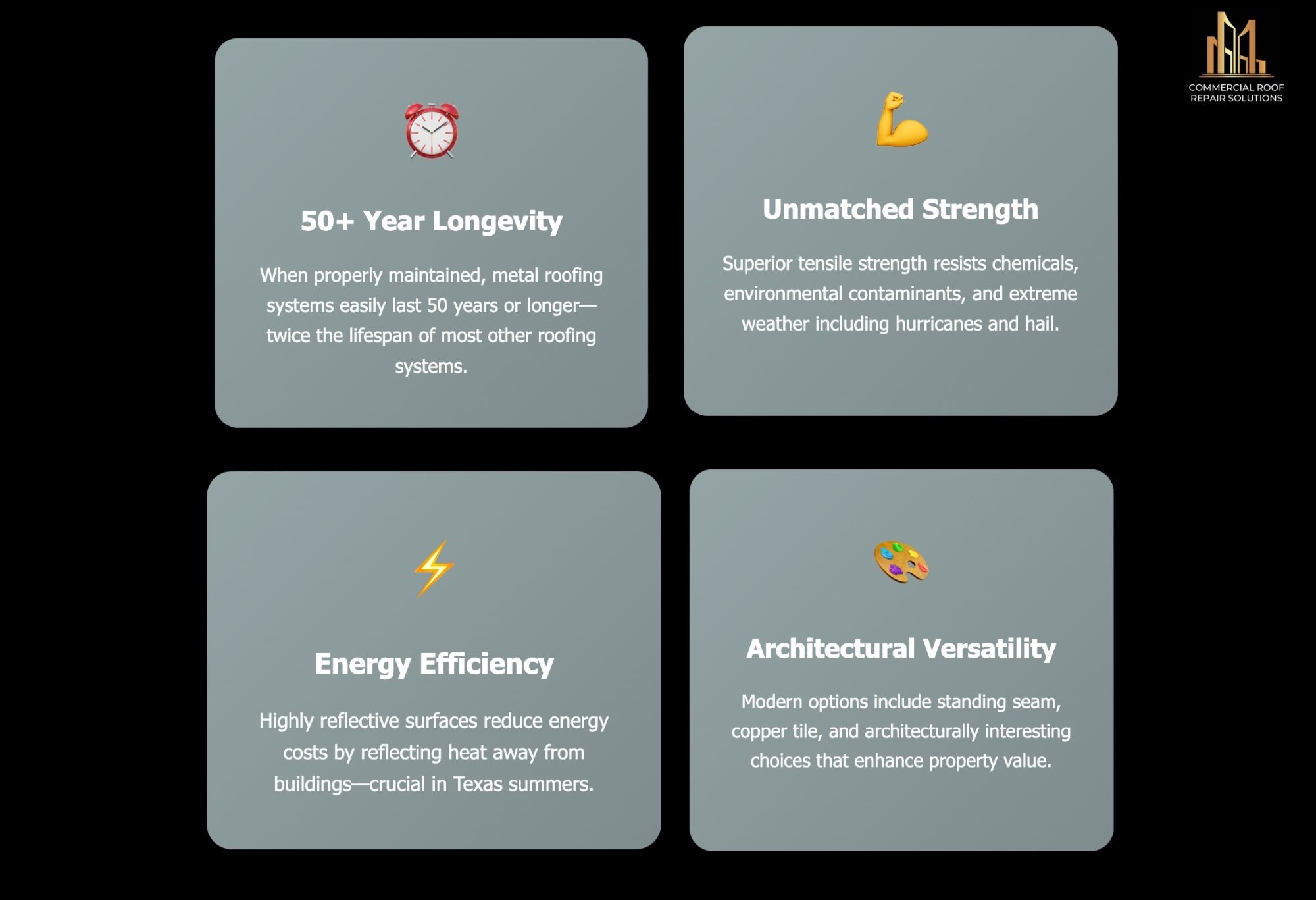 Metal Roofing Systems In Houston, TX 5 Why Metal Roofing Systems Excel Commercial Roof Repair Solutions Houston TX